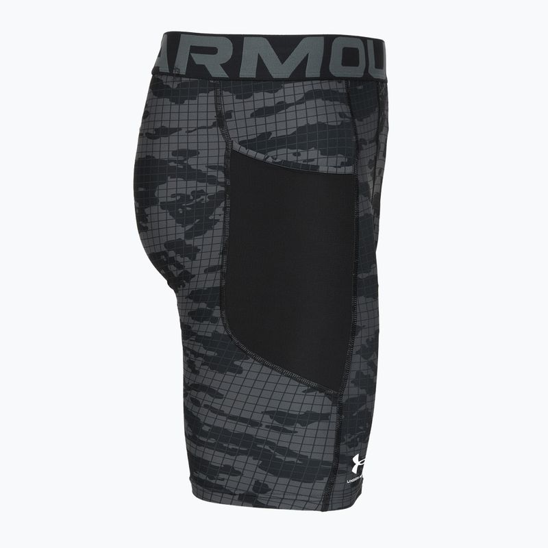 Pánské tréninkové šortky Under Armour HG Printed Long Short black/castlerock/white 3