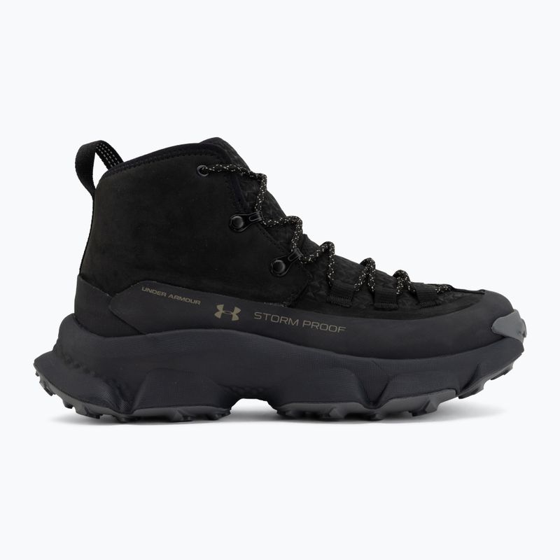 Pánské trekové boty Under Armour Charged Expanse Mid LTHR WP Black/Anthracite/Bayou 2