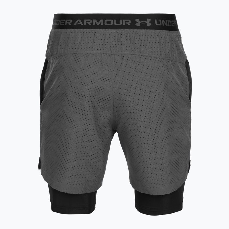 Pánské tréninkové šortky Under Armour Vanish Woven 2.0 2IN1 Shorts castlerock/black 6