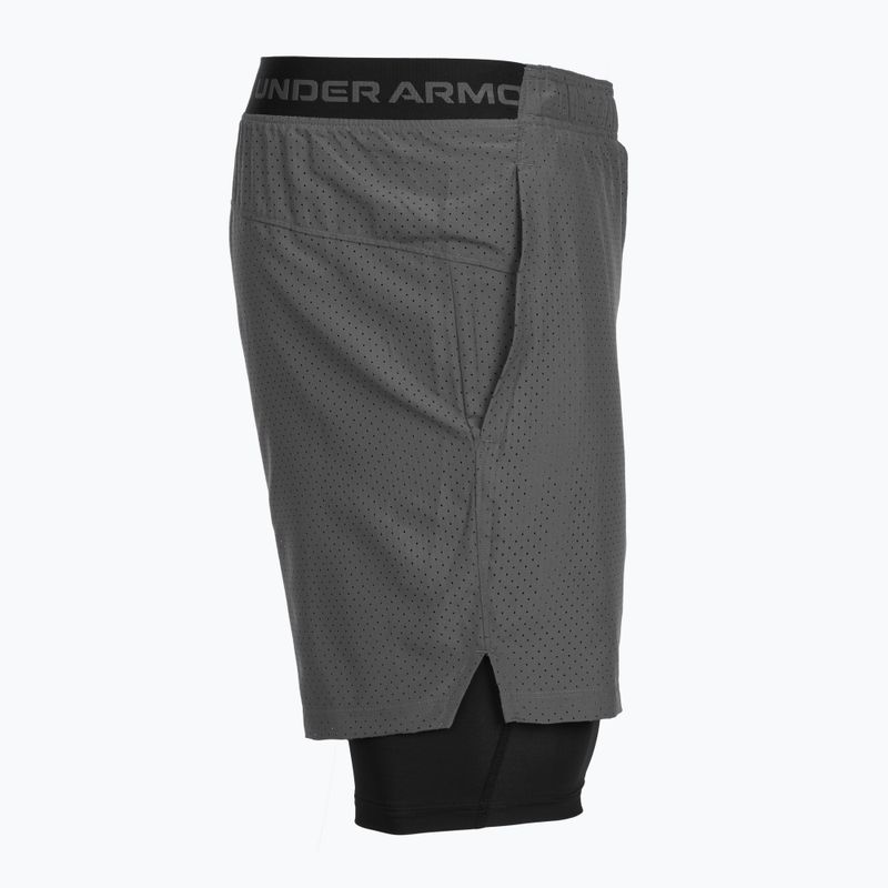 Pánské tréninkové šortky Under Armour Vanish Woven 2.0 2IN1 Shorts castlerock/black 7