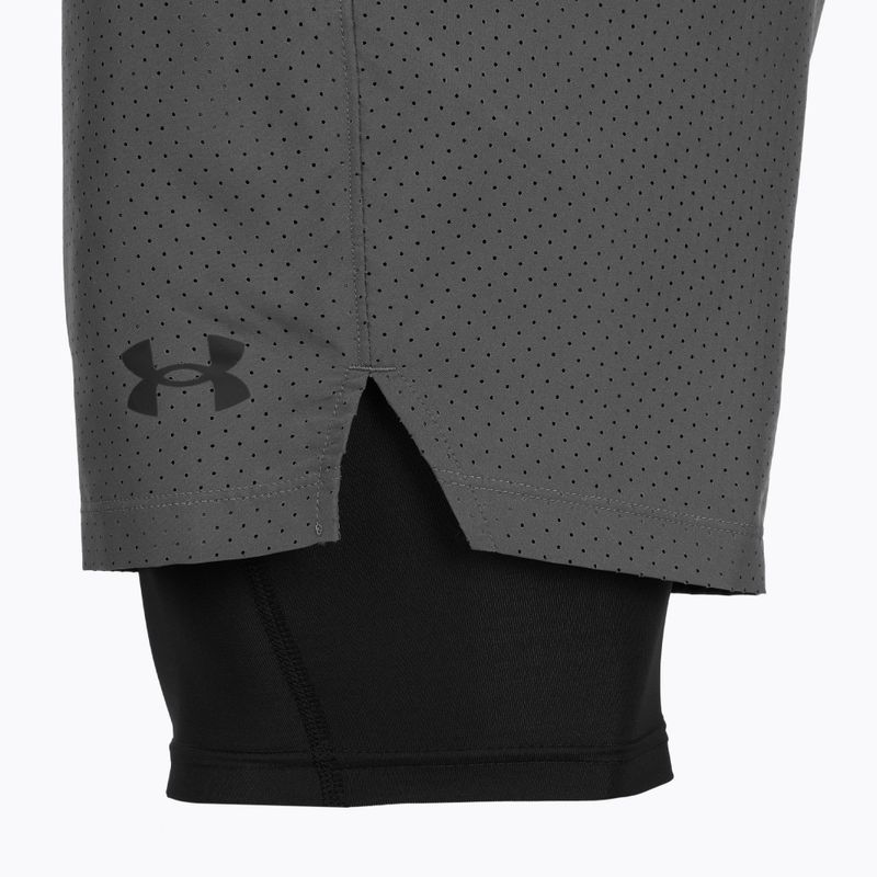 Pánské tréninkové šortky Under Armour Vanish Woven 2.0 2IN1 Shorts castlerock/black 8