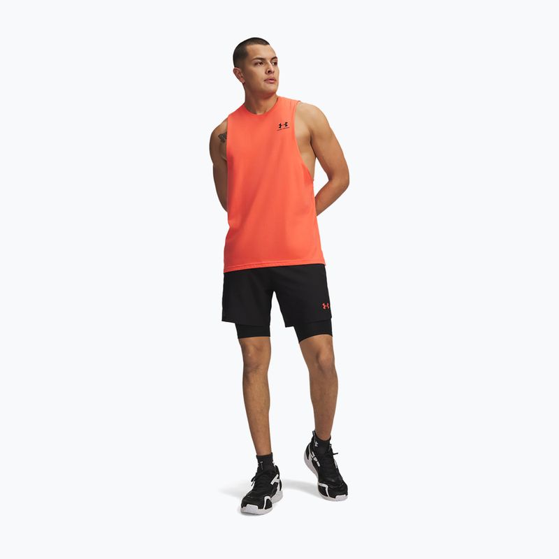 Pánské tréninkové šortky Under Armour Vanish Woven 2.0 2IN1 Shorts ultimate black/venom red/venom red 2