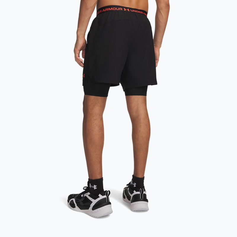 Pánské tréninkové šortky Under Armour Vanish Woven 2.0 2IN1 Shorts ultimate black/venom red/venom red 3