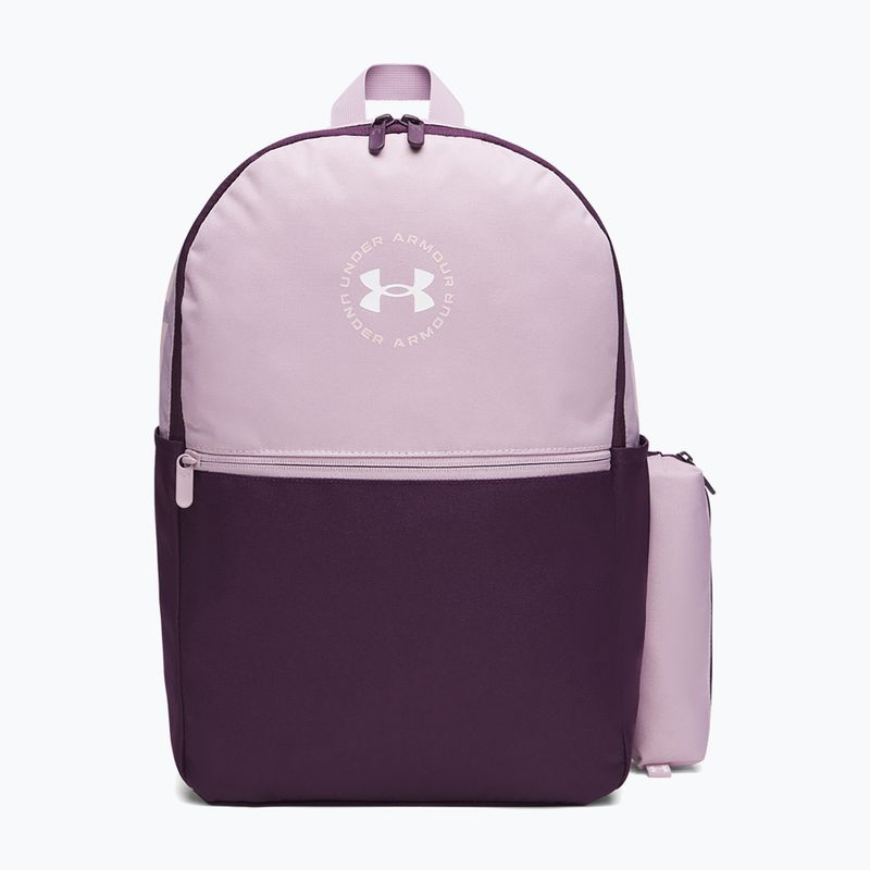 Městský batoh Under Armour Essential Printed Backpack mauve pink/purple echo/white