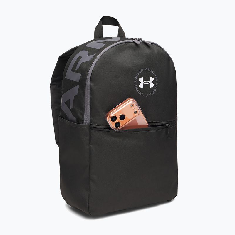 Městský batoh Under Armour Essential Printed Backpack black/black/castlerock 2