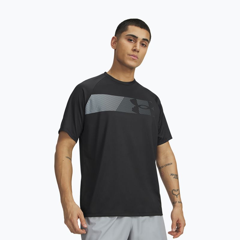 Pánské tréninkové tričko Under Armour Tech Graphic Tee black/mod gray