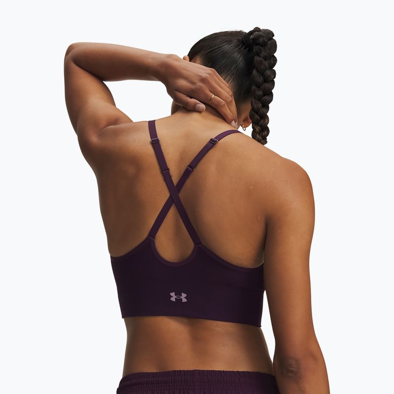 Sportovní podprsenka Under Armour Vanish Seamless Low purple echo/mauve pink 2