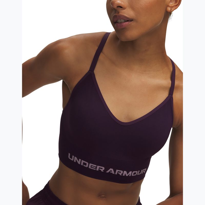 Sportovní podprsenka Under Armour Vanish Seamless Low purple echo/mauve pink 3