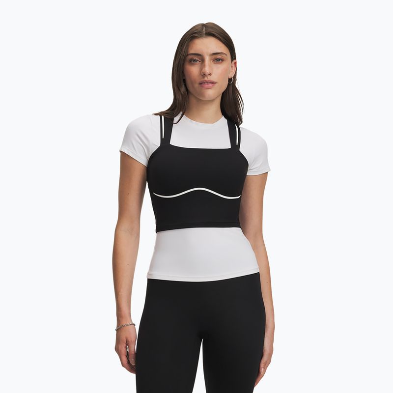 Dámské tréninkové tričko Under Armour Meridian Contour Tank ultimate black/white/ultimate black