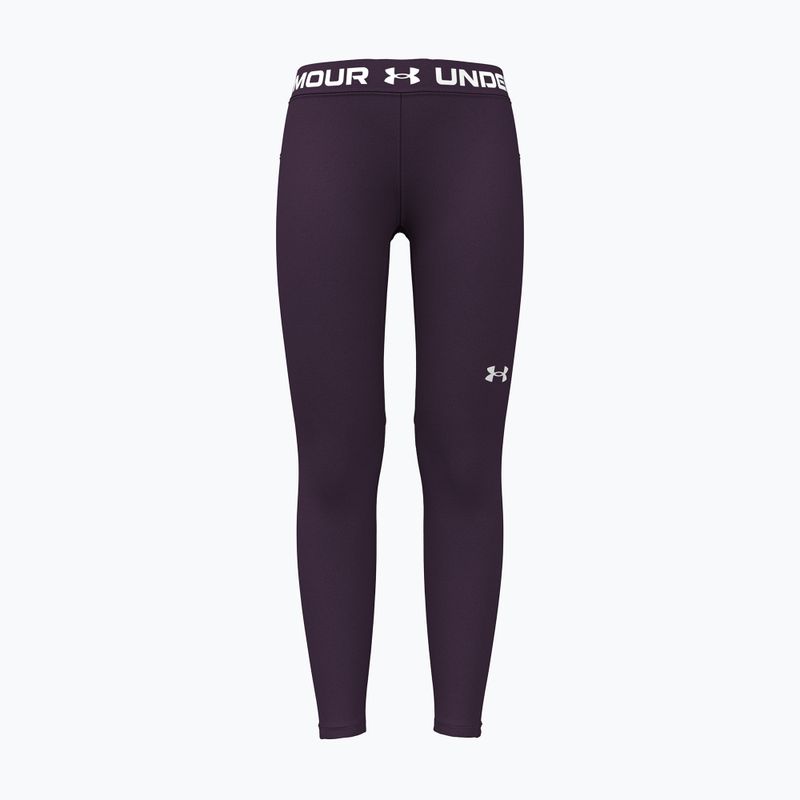 Dětské legíny Under Armour HeatGear Leggings purple echo/white