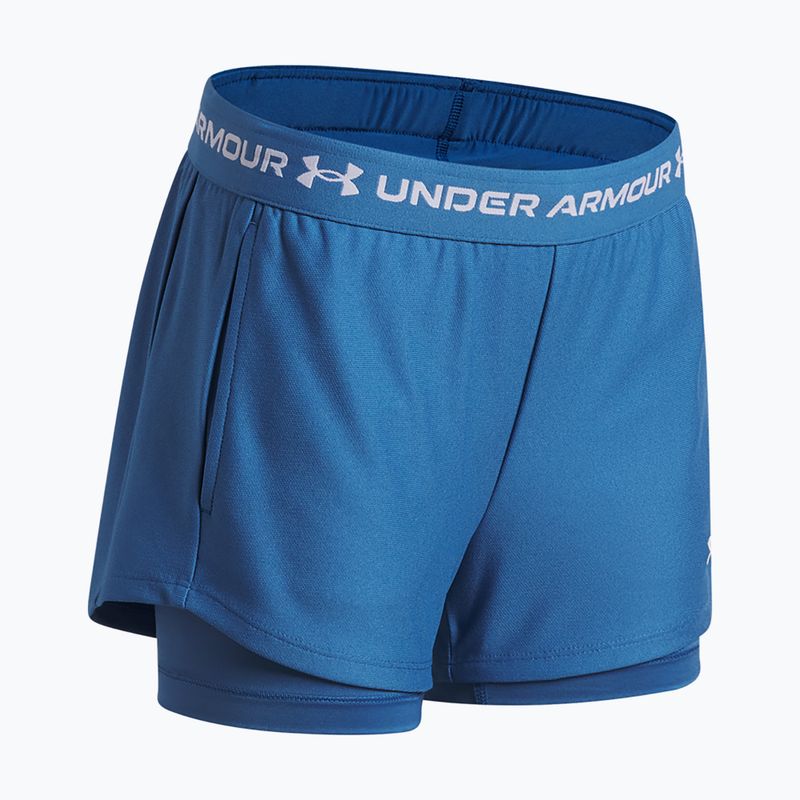 Dětské treninkové šortky Under Armour UA Tech Play Up 2IN1 Shorts aegean blue/white 3