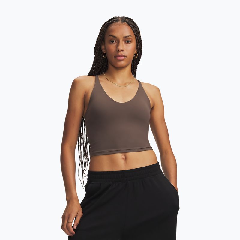 Dámské tréninkové tričko Under Armour Meridian Support Tank peppercorn/peppercorn