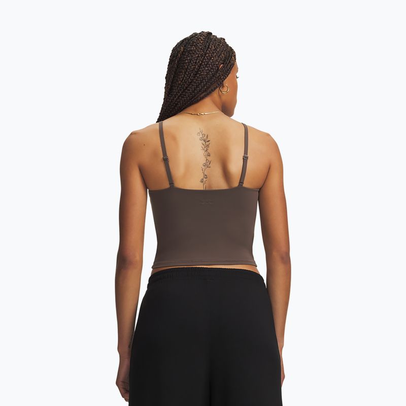 Dámské tréninkové tričko Under Armour Meridian Support Tank peppercorn/peppercorn 2