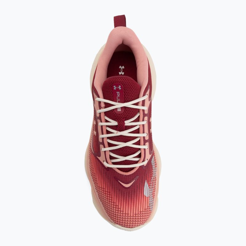 Dámské tréninkové boty Under Armour Pulse claret/posh pink/posh pink 5