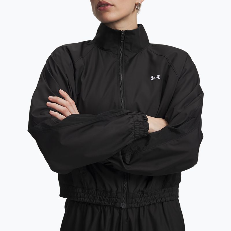 Dámská tréninková bunda Under Armour Rival Woven Jacket ultimate black/white 3