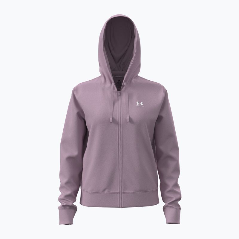 Dámská mikina Under Armour Sport Terry FZ mauve pink/white 4