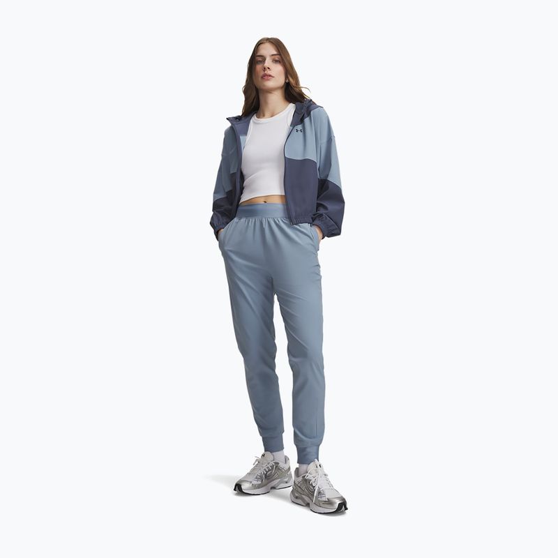 Dámské tréninkové kalhoty Under Armour Sport High Rise Woven Pant blue wind/black 2