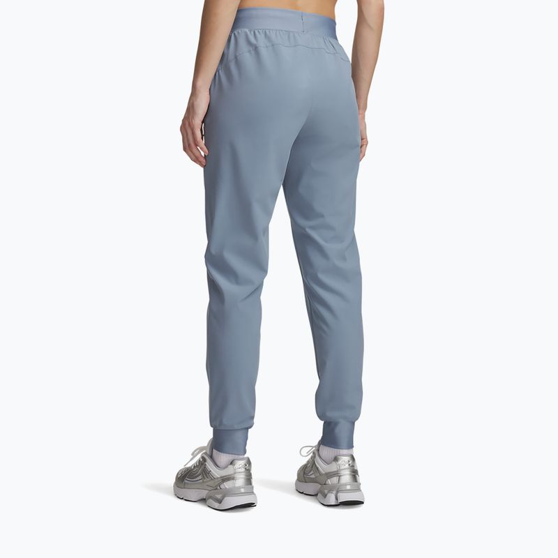 Dámské tréninkové kalhoty Under Armour Sport High Rise Woven Pant blue wind/black 3
