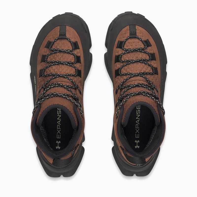 Pánské trekové boty Under Armour Charged Expanse Mid LTHR WP Incense Brown/Black/Khaki Base 3