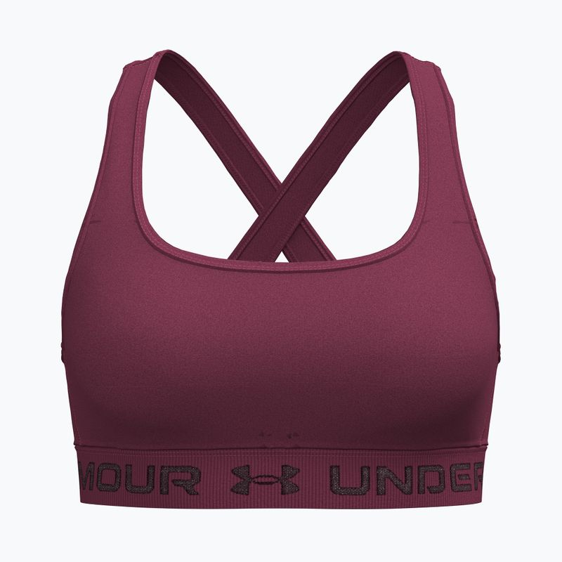 Sportovní podprsenka Under Armour Crossback Mid claret/ox blood