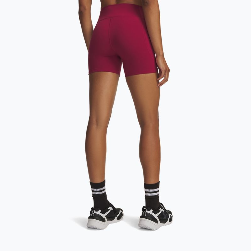 Dámské tréninkové šortky Under Armour Motion Middy claret/ox blood 3