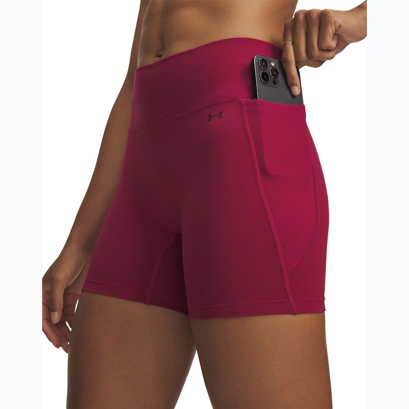 Dámské tréninkové šortky Under Armour Motion Middy claret/ox blood 4
