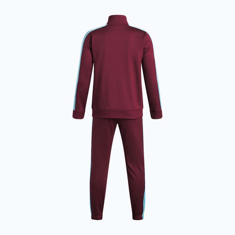 Dětská tepláková souprava Under Armour Knit Track Suit vintage maroon/fresco blue/white 2