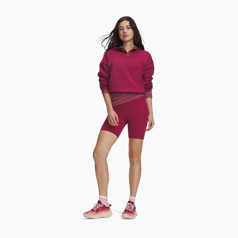 Dámské tréninkové šortky Under Armour Motion Bike Shorts claret/ox blood 2