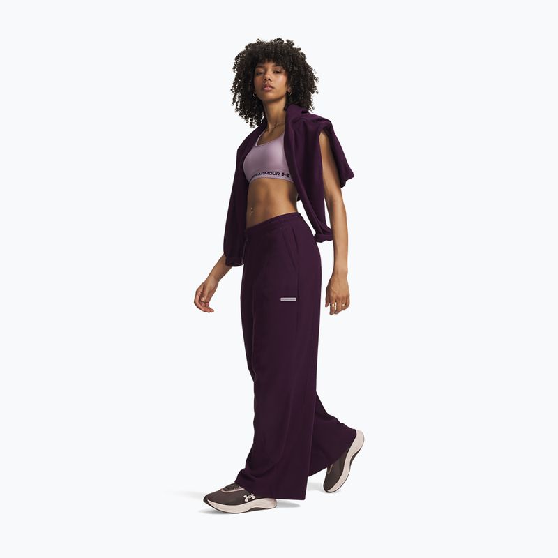 Dámské tréninkové kalhoty Under Armour Performance Fleece Pants purple echo/purple echo 2