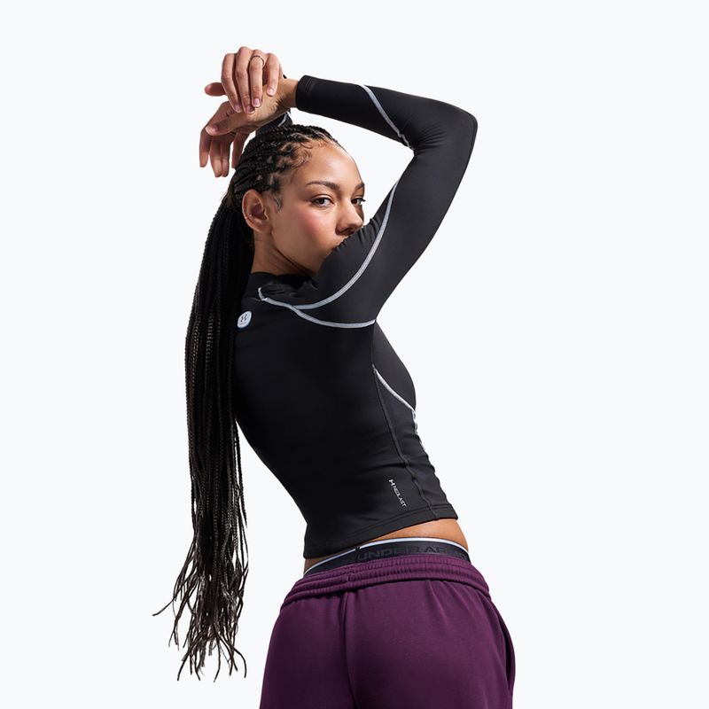 Dámské tréninkové tričko Longsleeve Under Armour ColdGear Elite Mock ultimate black/reflective 4