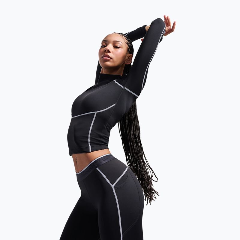 Dámské tréninkové tričko Longsleeve Under Armour ColdGear Elite Mock ultimate black/reflective 5