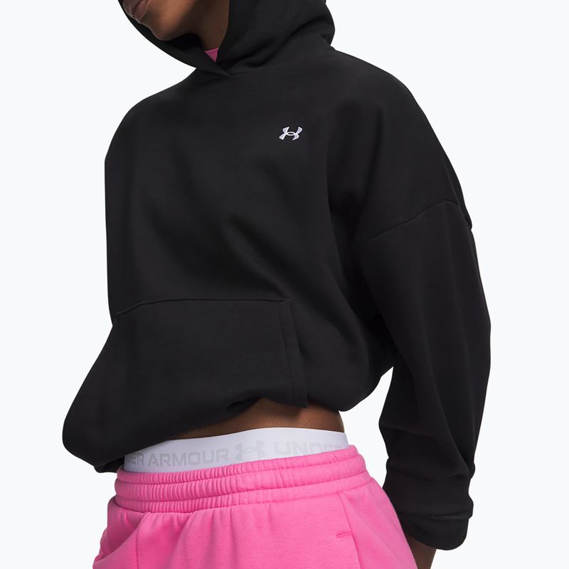 Dámská mikina Under Armour Icon Fleece Hoodie ultimate black/white 3