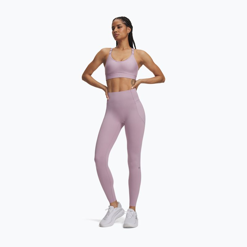 Dámské tréninkové legíny Under Armour Vanish Elite Leggings mauve pink/metallic silver 2