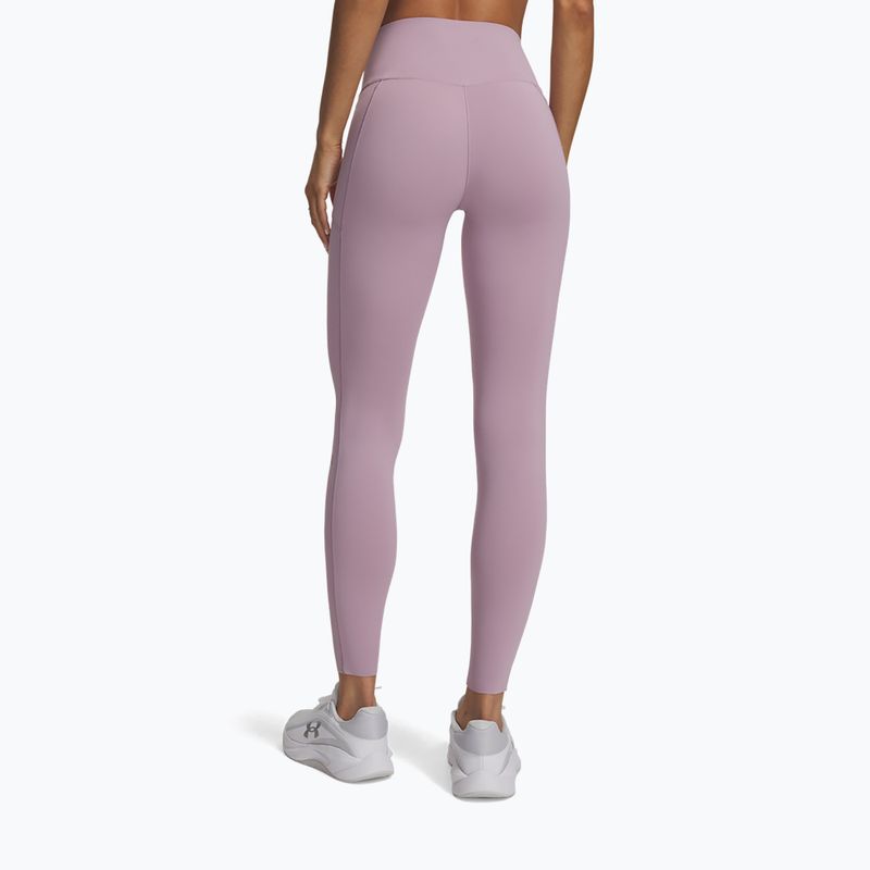 Dámské tréninkové legíny Under Armour Vanish Elite Leggings mauve pink/metallic silver 3