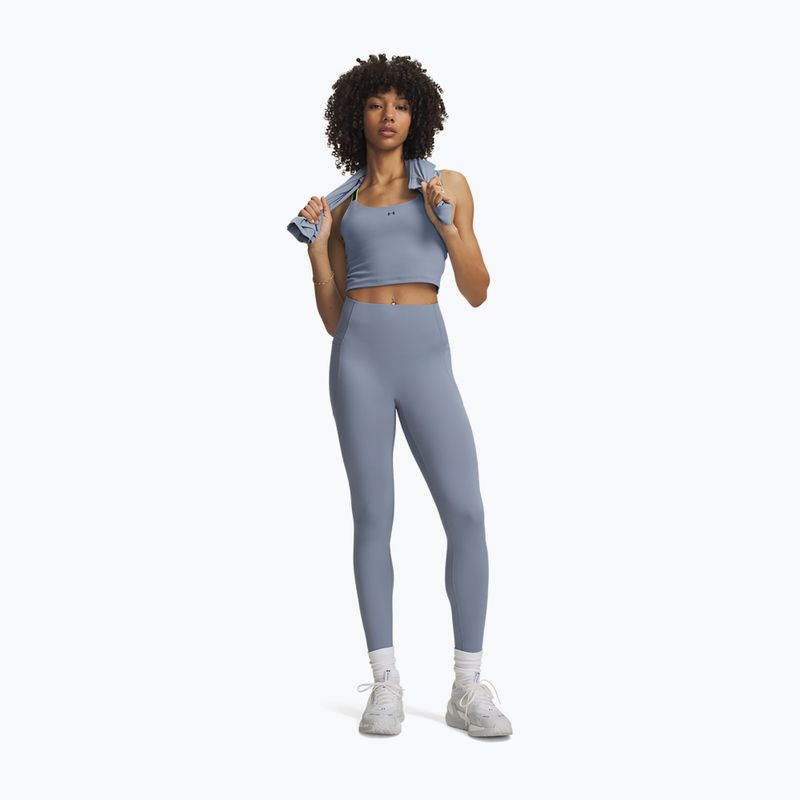 Dámské tréninkové legíny Under Armour Vanish Elite Leggings blue wind/metallic silver 2