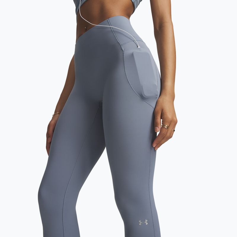 Dámské tréninkové legíny Under Armour Vanish Elite Leggings blue wind/metallic silver 4