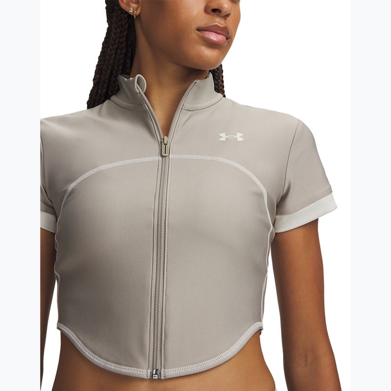 Dámské tréninkové tričko Under Armour HeatGear Novelty timberwolf taupe/summit white 3