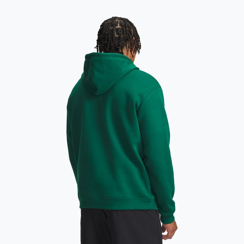 Pánská mikina Under Armour Rival Fleece Hoodie campus ivy/white 2