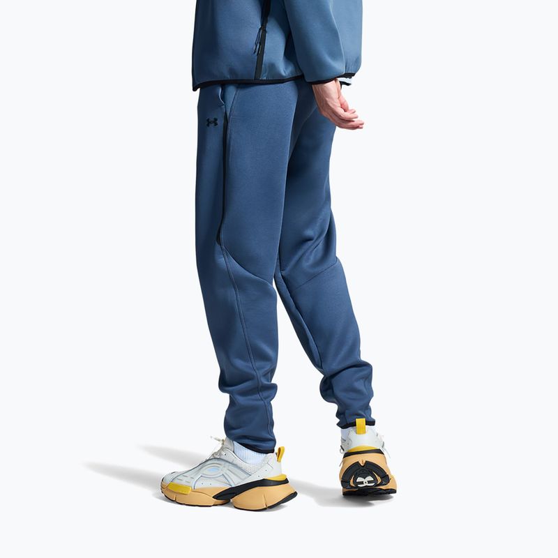 Pánské kalhoty Under Armour Unstoppable Fleece Jogger Downpour Gray/Black 4