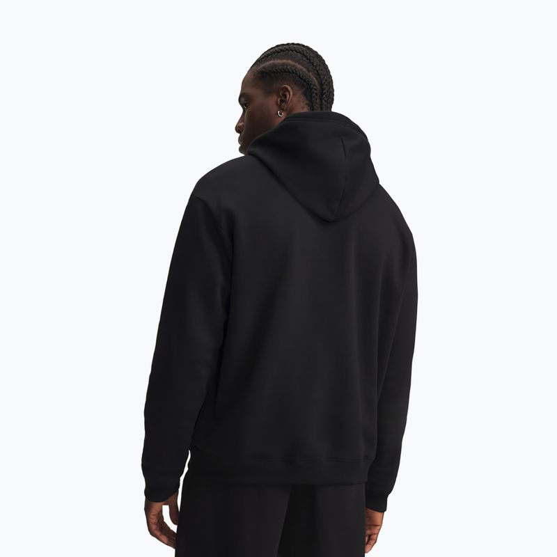 Pánská mikina Under Armour Rival Fleece Hoodie ultimate black/white 2