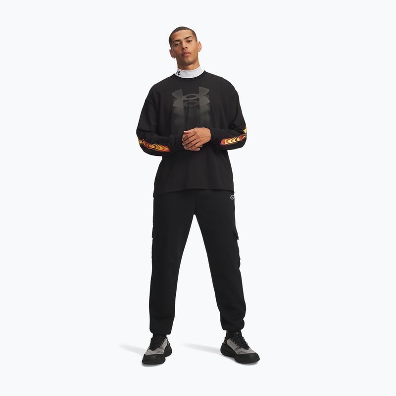 Pánské kalhoty Under Armour Rival Fleece Cargo ultimate black/white 2