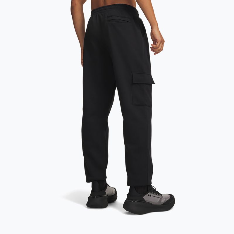 Pánské kalhoty Under Armour Rival Fleece Cargo ultimate black/white 3