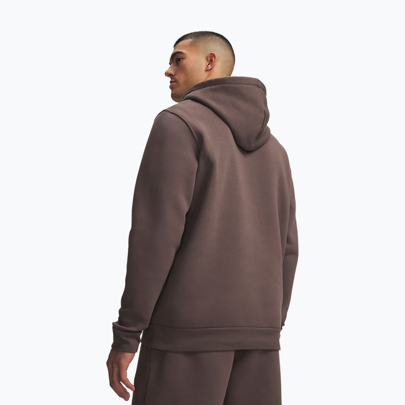 Pánská mikina Under Armour Essential Fleece Hoodie peppercorn/peppercorn 2