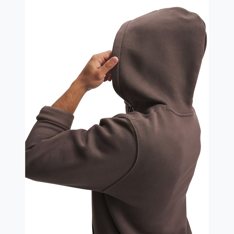 Pánská mikina Under Armour Essential Fleece Hoodie peppercorn/peppercorn 3