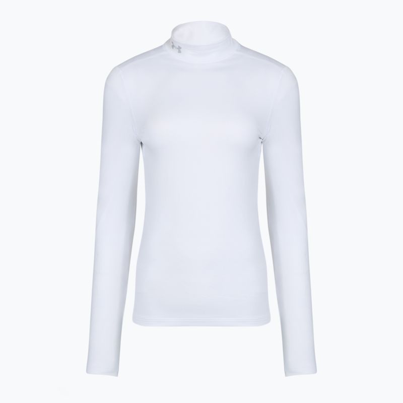 Dámské tréninkové tričko Longsleeve Under Armour ColdGear Mock LS white/halo gray 4