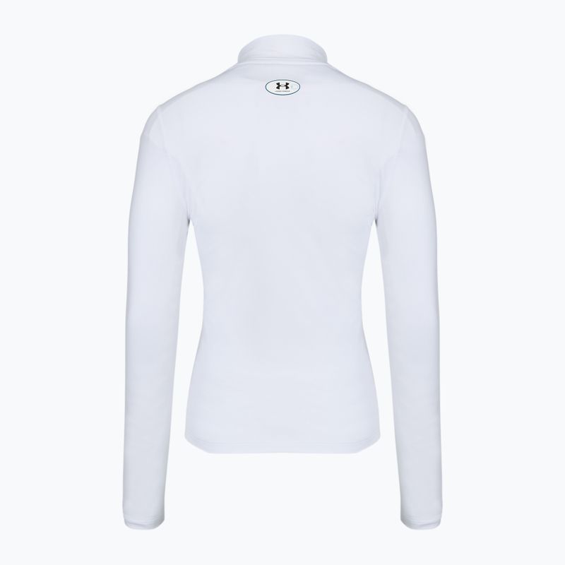 Dámské tréninkové tričko Longsleeve Under Armour ColdGear Mock LS white/halo gray 5