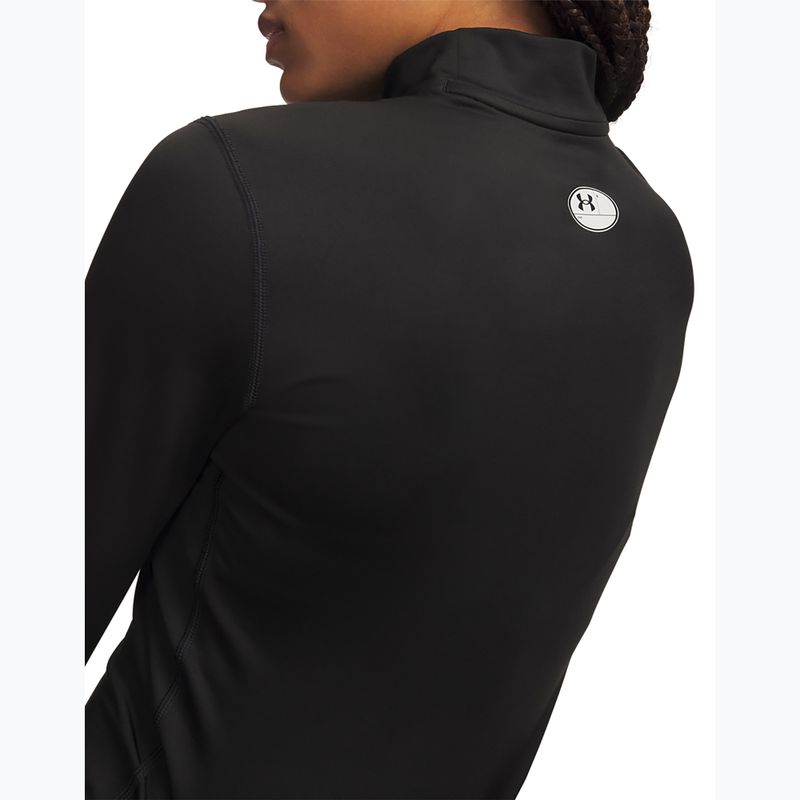 Dámské tréninkové tričko Longsleeve Under Armour ColdGear Mock LS ultimate black/white 3