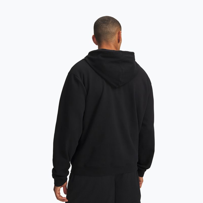 Pánská mikina Under Armour Rival Fleece Full Zip ultimate black/white 2