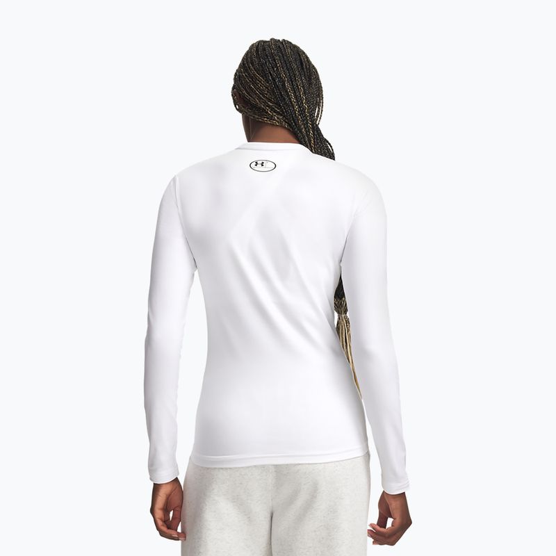 Dámské tréninkové tričko Longsleeve Under Armour ColdGear Crew white/halo gray 2