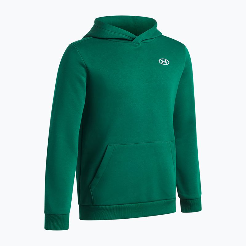 Dětská mikina Under Armour B Rival Fleece Hoodie campus ivy/white 3